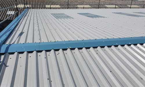 Commercial roof cleaning on a larger building in Midsomer Norton
