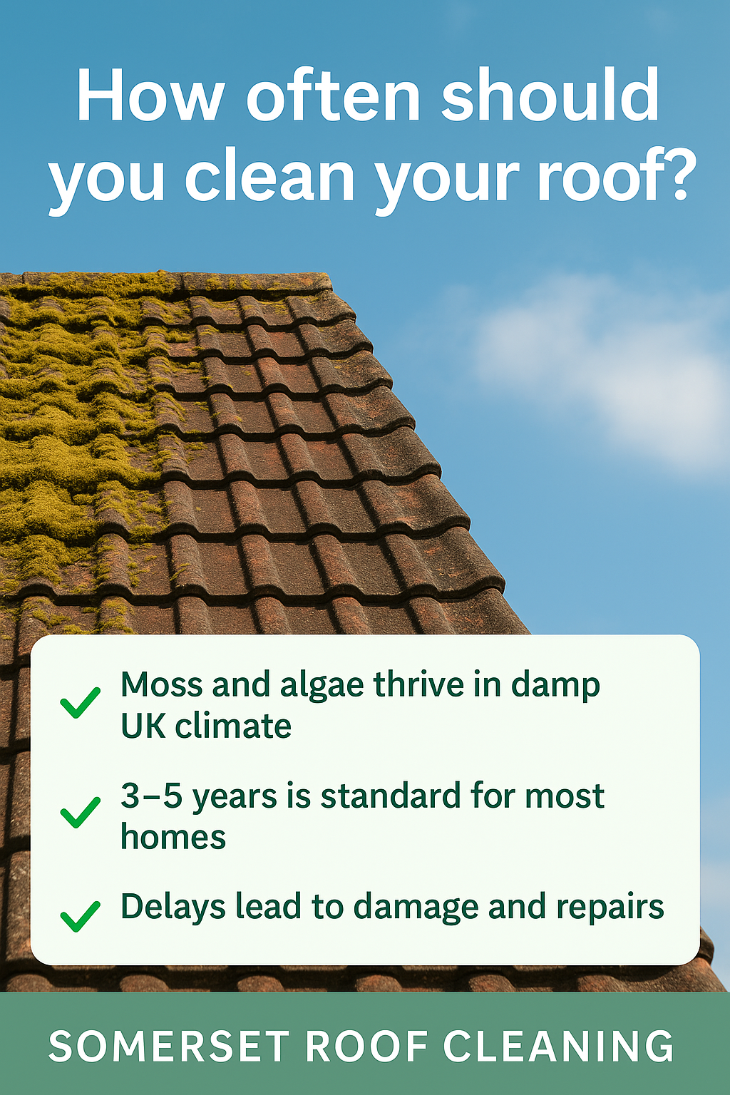 How often should you clean your roof – Somerset Roof & Gutter Cleaning